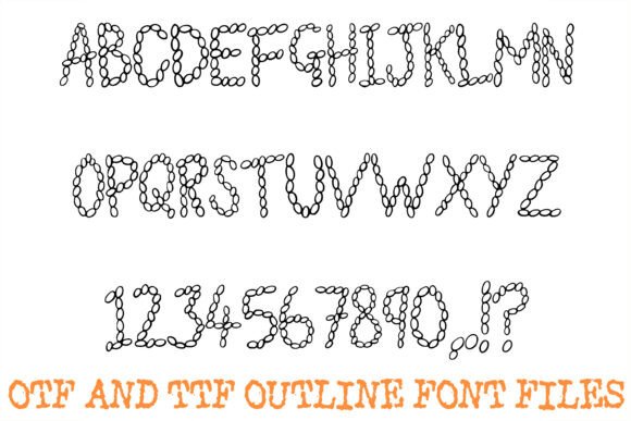 Baked Beans Font PNG with transparent background - Preview 1