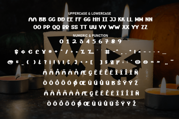 Candle Halloween Font - Preview 6