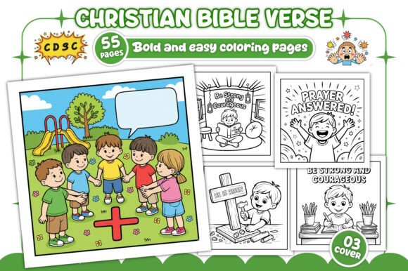 Christian Bible Verse Boys Coloring Page