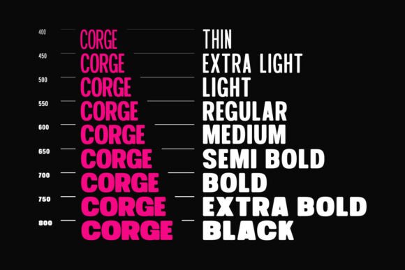 Corge Font - Preview 1