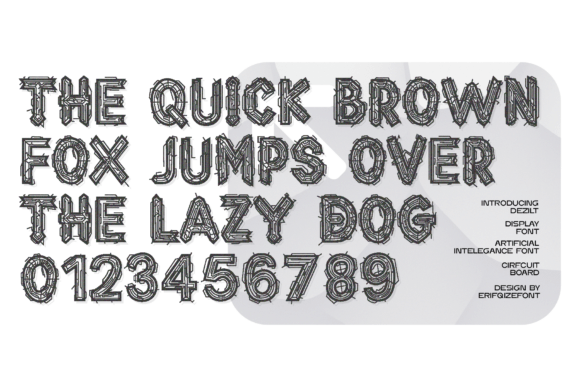 Dezilt Font PNG with transparent background - Preview 3