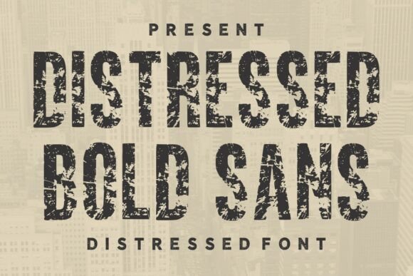 Distressed Bold Sans