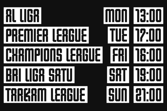 Drivixa Champions Font - Preview 6