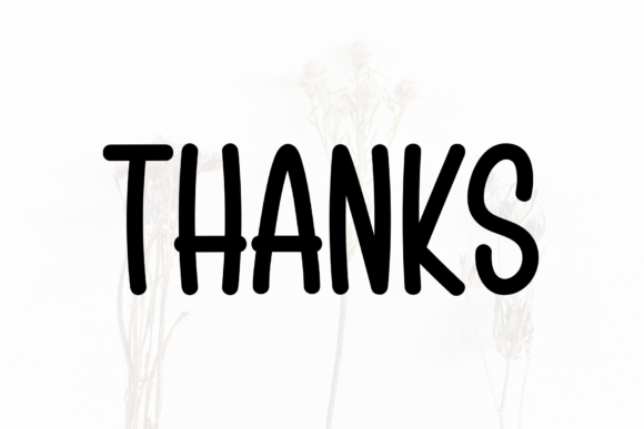 Febryary Outline Font PNG with transparent background - Preview 4