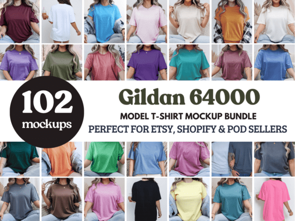 Gildan 5000 Black Men's T-shirt Mockup Graphic by TrendyMocks ...