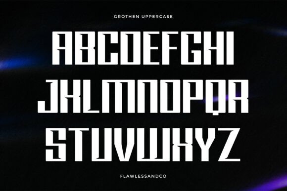 Grothen Font PNG with transparent background - Preview 5