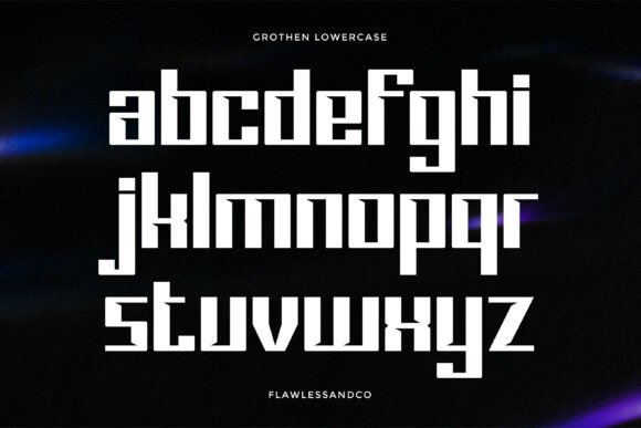Grothen Font PNG with transparent background - Preview 6