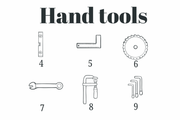 Hand Tools Font - Preview 3