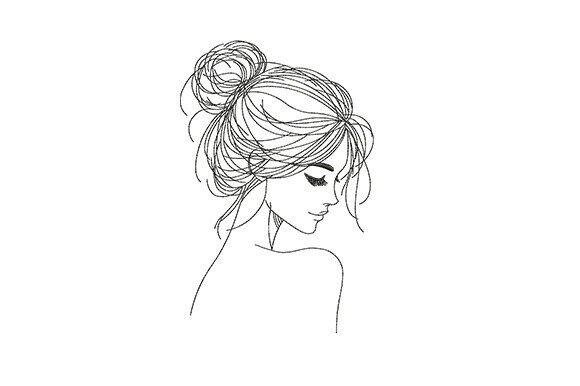 Line Art Female Portrait