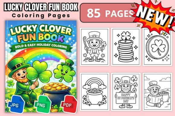Lucky Clover Holiday Coloring Book