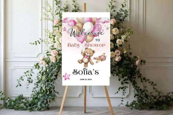 Modern Birthday Welcome Sign