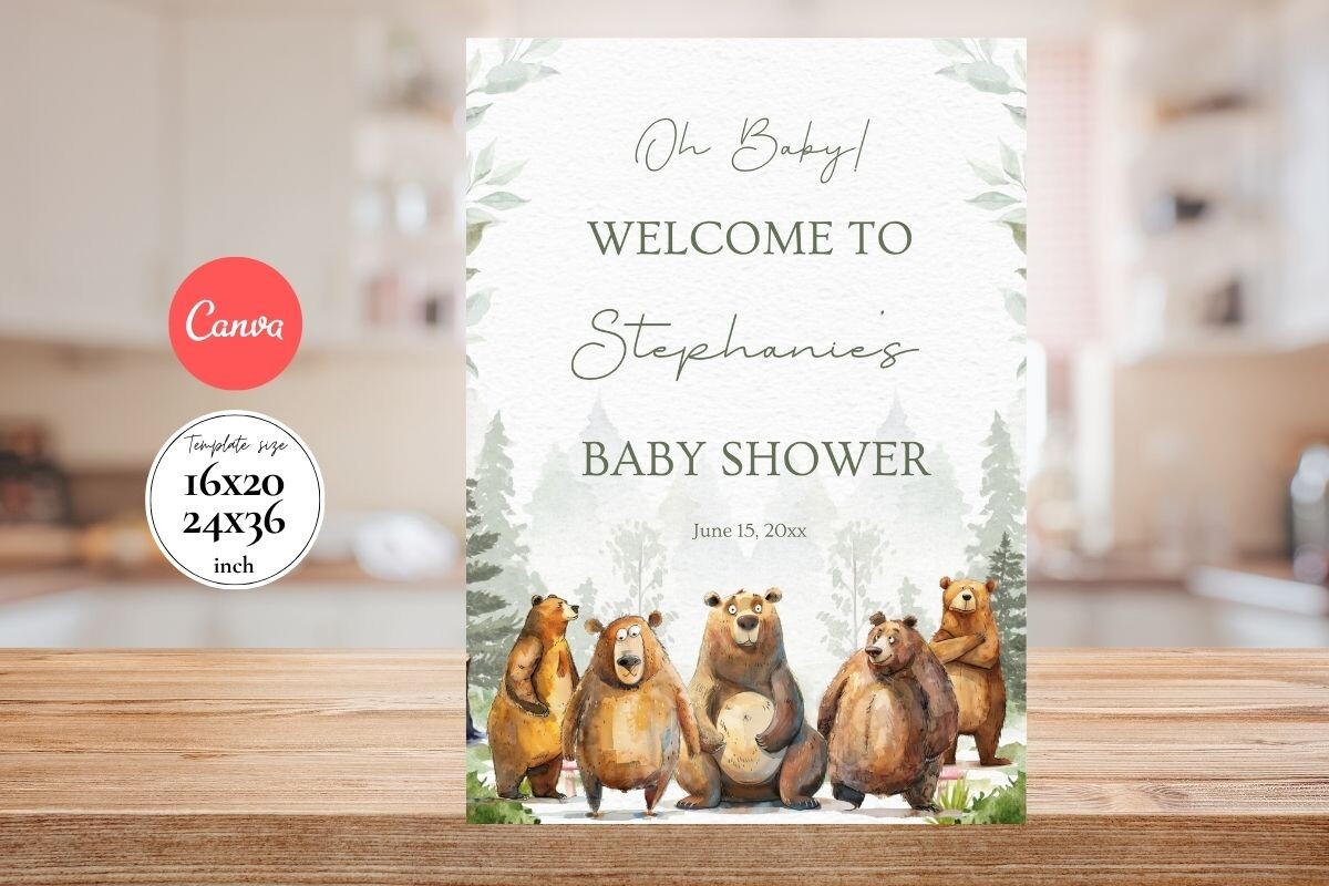 Modern Birthday Welcome Sign