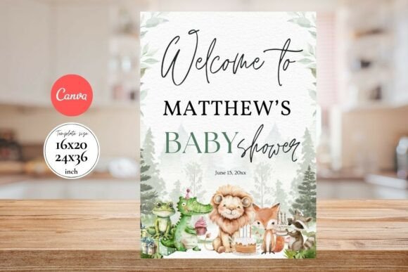 Modern Birthday Welcome Sign