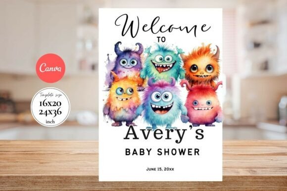 Modern Birthday Welcome Sign