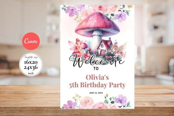 Modern Birthday Welcome Sign