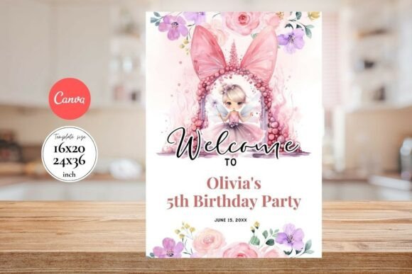 Modern Birthday Welcome Sign