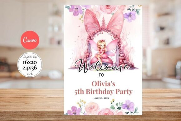 Modern Birthday Welcome Sign