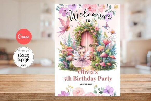 Modern Birthday Welcome Sign