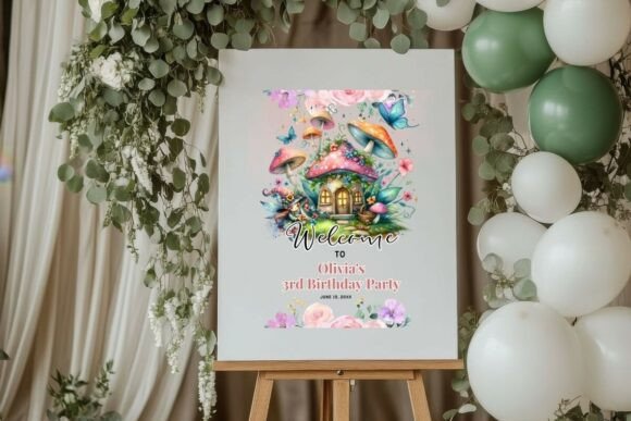 Modern Birthday Welcome Sign