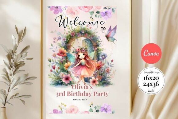 Modern Birthday Welcome Sign