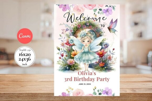 Modern Birthday Welcome Sign