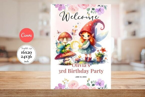 Modern Birthday Welcome Sign