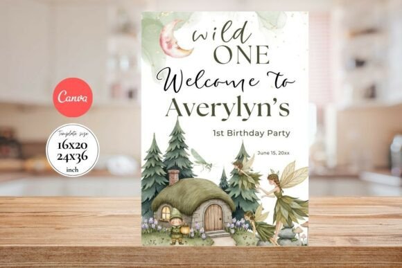 Modern Birthday Welcome Sign