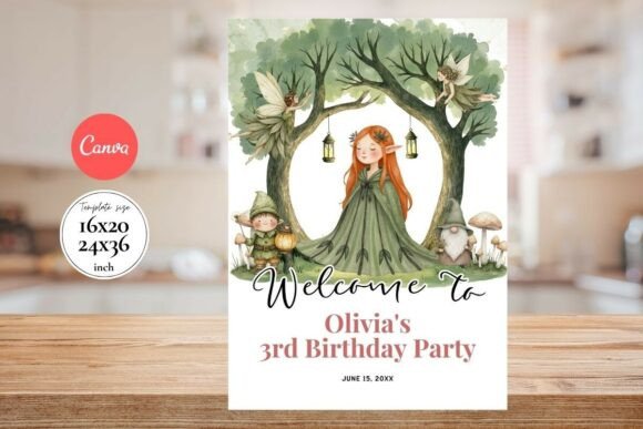 Modern Birthday Welcome Sign