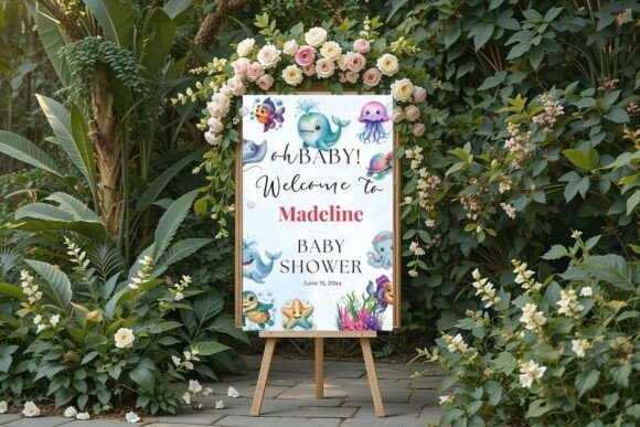 Modern Birthday Welcome Sign