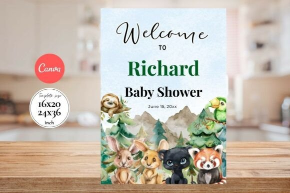 Modern Birthday Welcome Sign