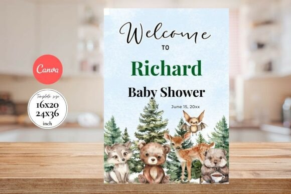 Modern Birthday Welcome Sign