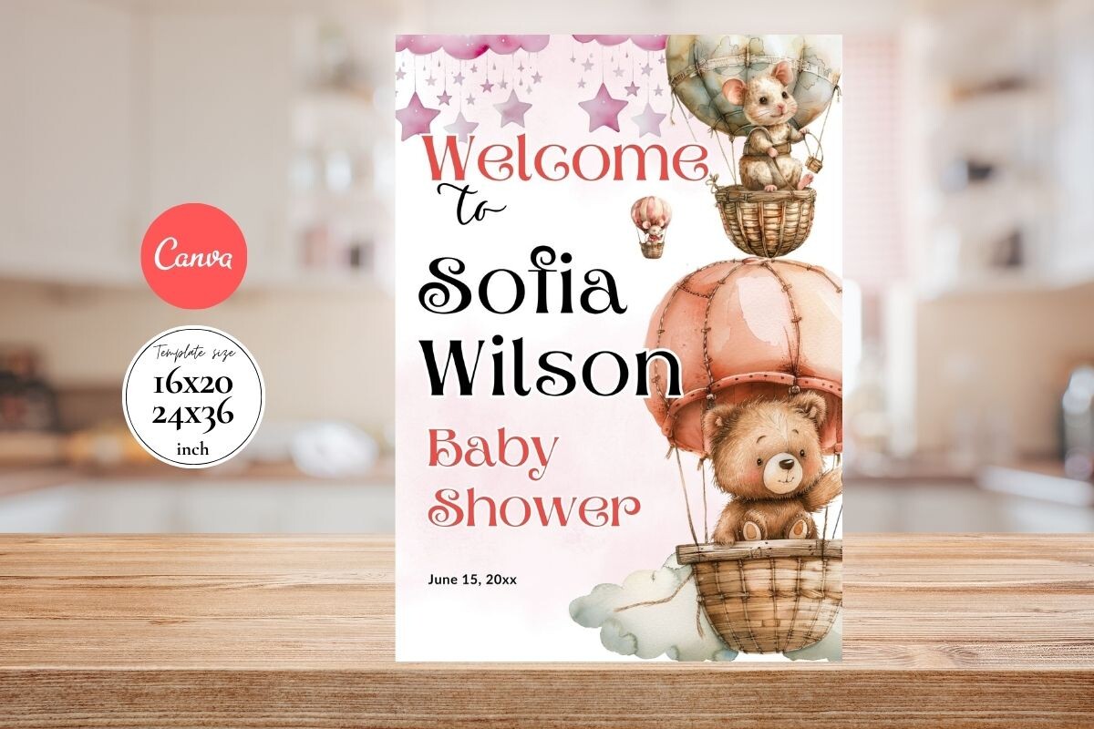 Modern Birthday Welcome Sign