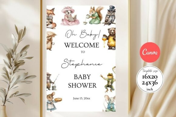 Modern Birthday Welcome Sign