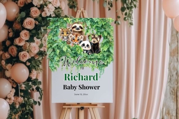 Modern Birthday Welcome Sign