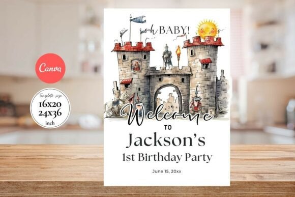 Modern Birthday Welcome Sign