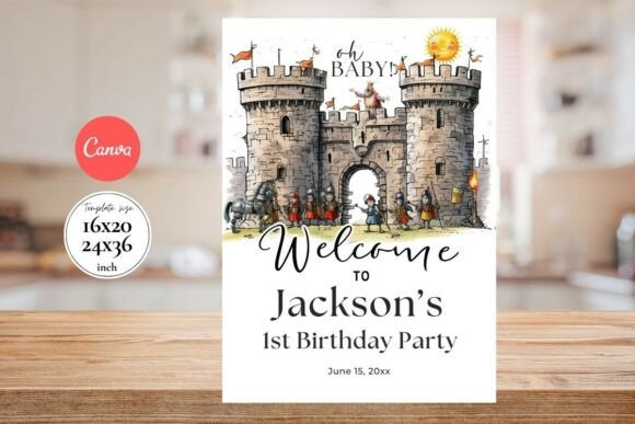 Modern Birthday Welcome Sign