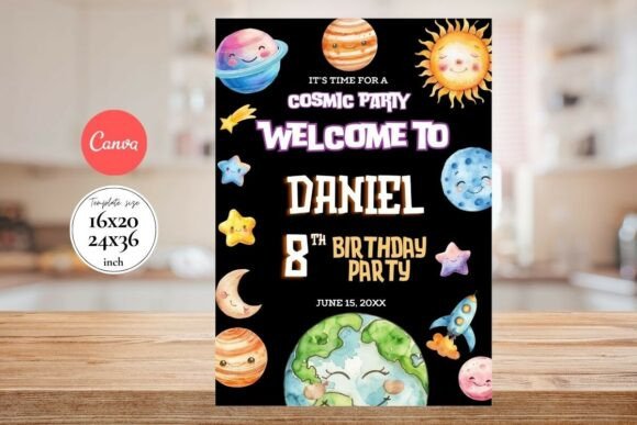 Modern Birthday Welcome Sign