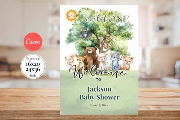 Modern Birthday Welcome Sign