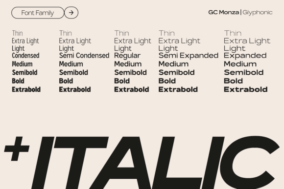 Monza Font PNG with transparent background - Preview 1