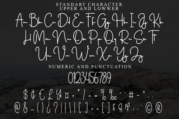 Narcist Font PNG with transparent background - Preview 3