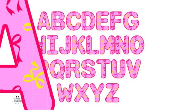 Pop Bundle Font PNG with transparent background - Preview 4