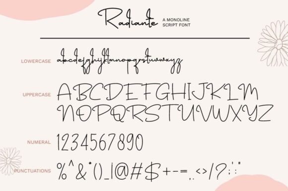 Radiante Font PNG with transparent background - Preview 6