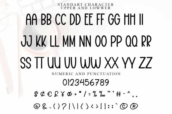 Romantic Mermaid Font PNG with transparent background - Preview 3