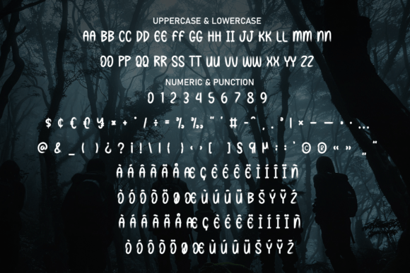 Scary Hunter Font PNG with transparent background - Preview 6