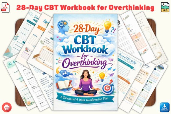 28-Day CBT Workbook for Overthinking