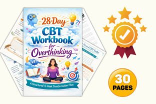 28-Day CBT Workbook for Overthinking Graphic by KDPLab · Creative Fabrica