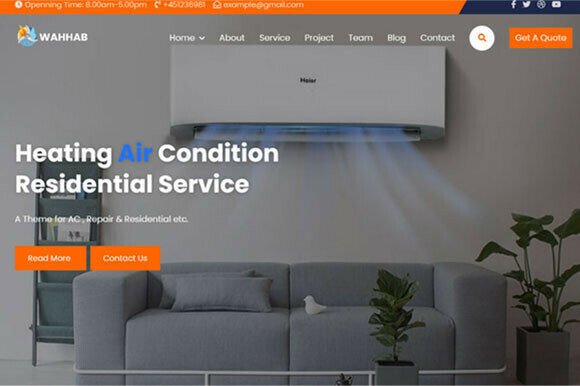 AC Repair & Air Conditioning HTML Theme