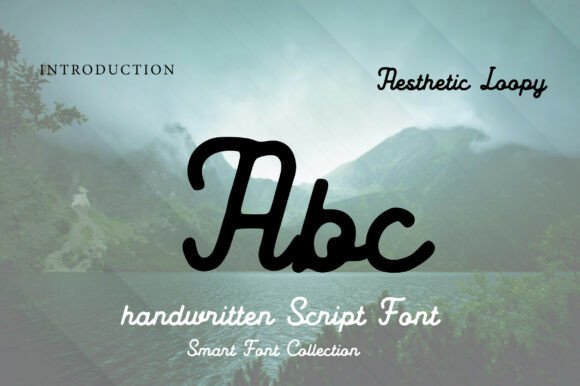 Aesthetic Loopy Font - Preview 1
