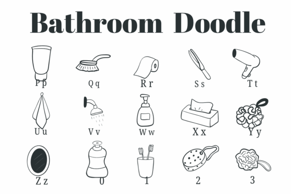 Bathroom Doodle Font - Preview 2