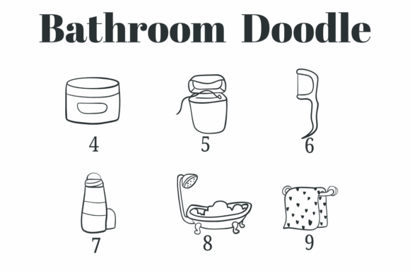 Bathroom Doodle Font - Preview 3